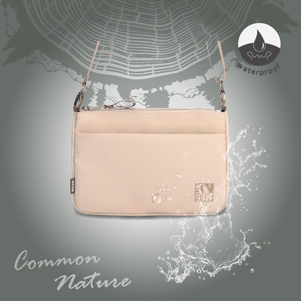 【INUK】全境防水 | LONG WALLET_PLUS 奶茶色| 加大版觸屏手機包