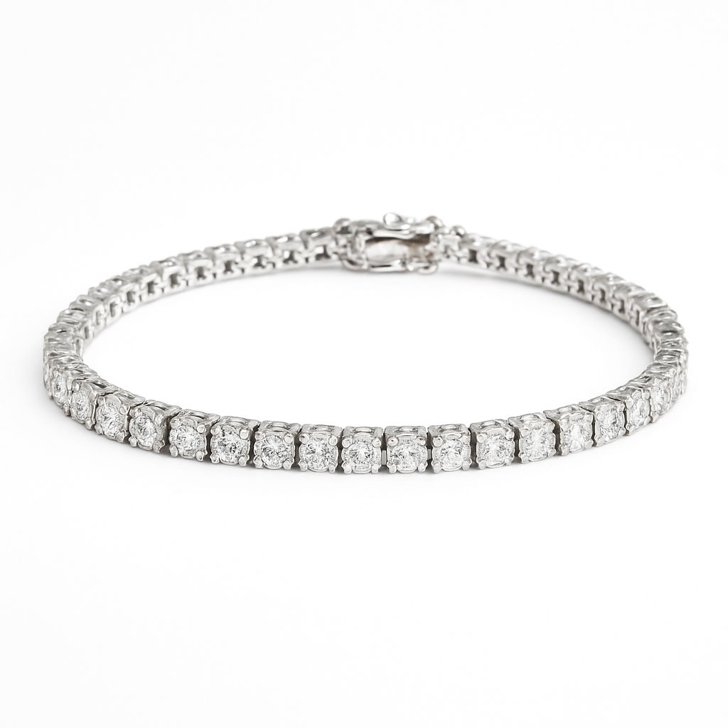 9K白金 實驗室培育鑽石渾身手鏈