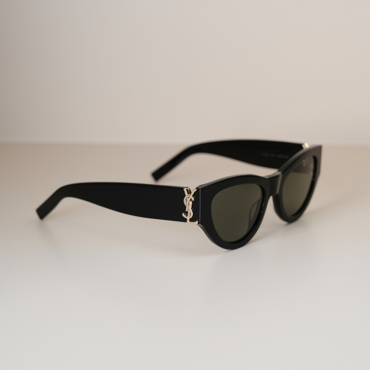 YSL 寬版SLM94黑色墨鏡