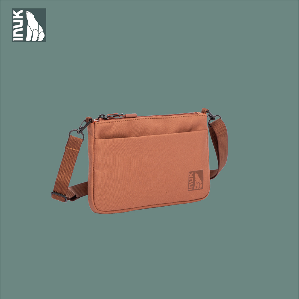 【INUK】環保調色盤 | Longwallet 焦糖橙| 觸屏手機包