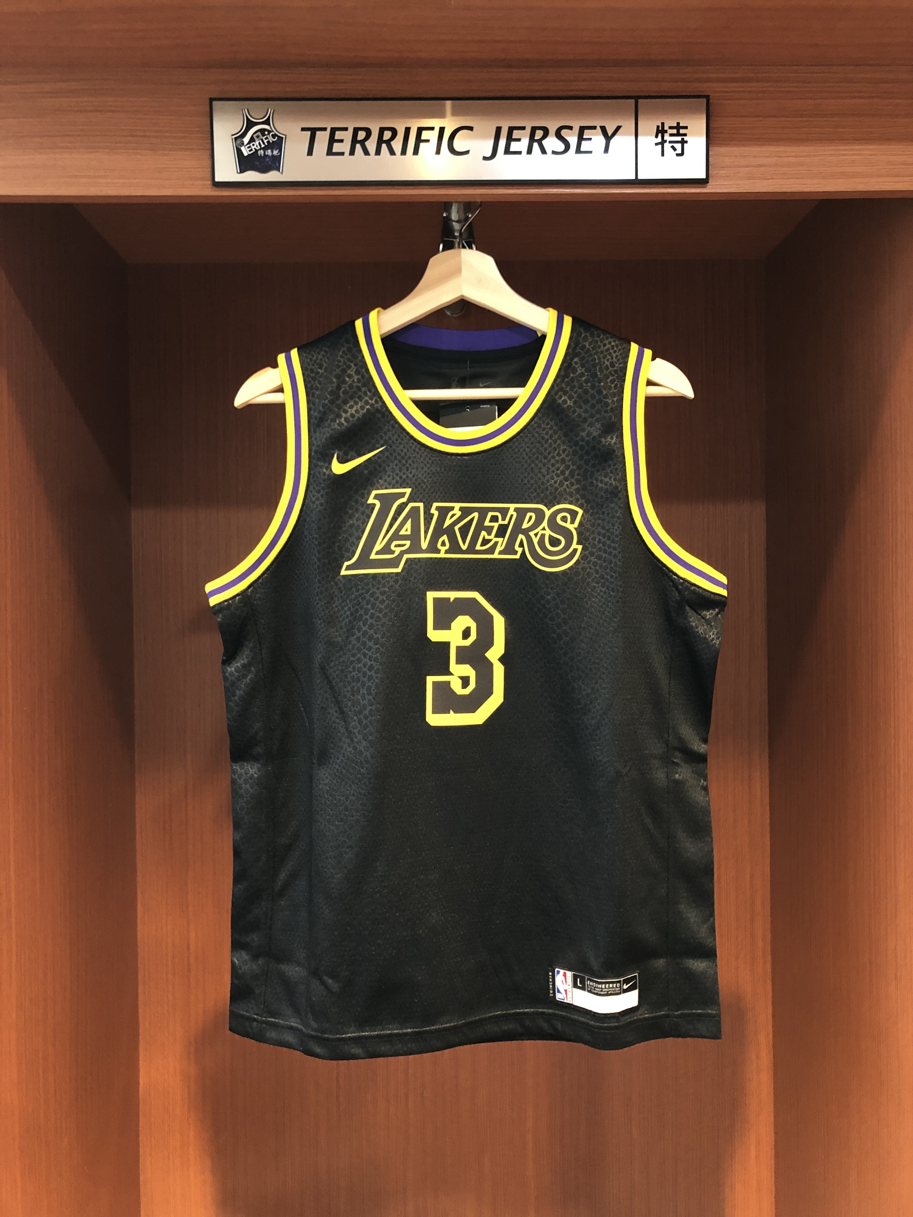 NBA球衣 Anthony Davis 洛杉磯湖人城市 蛇紋 City Nike Youth Swingman 球迷版 青年版 熱轉印 全新