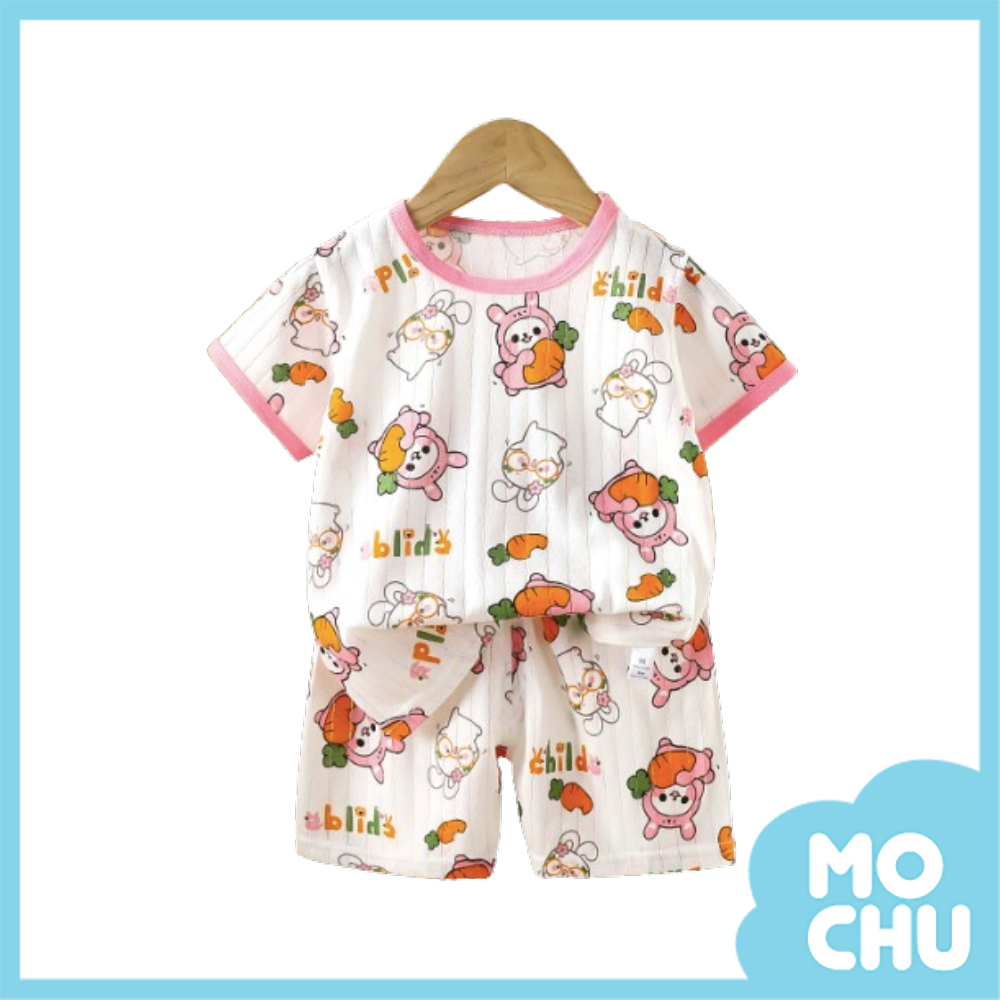 跳躍兔子短袖家居套裝