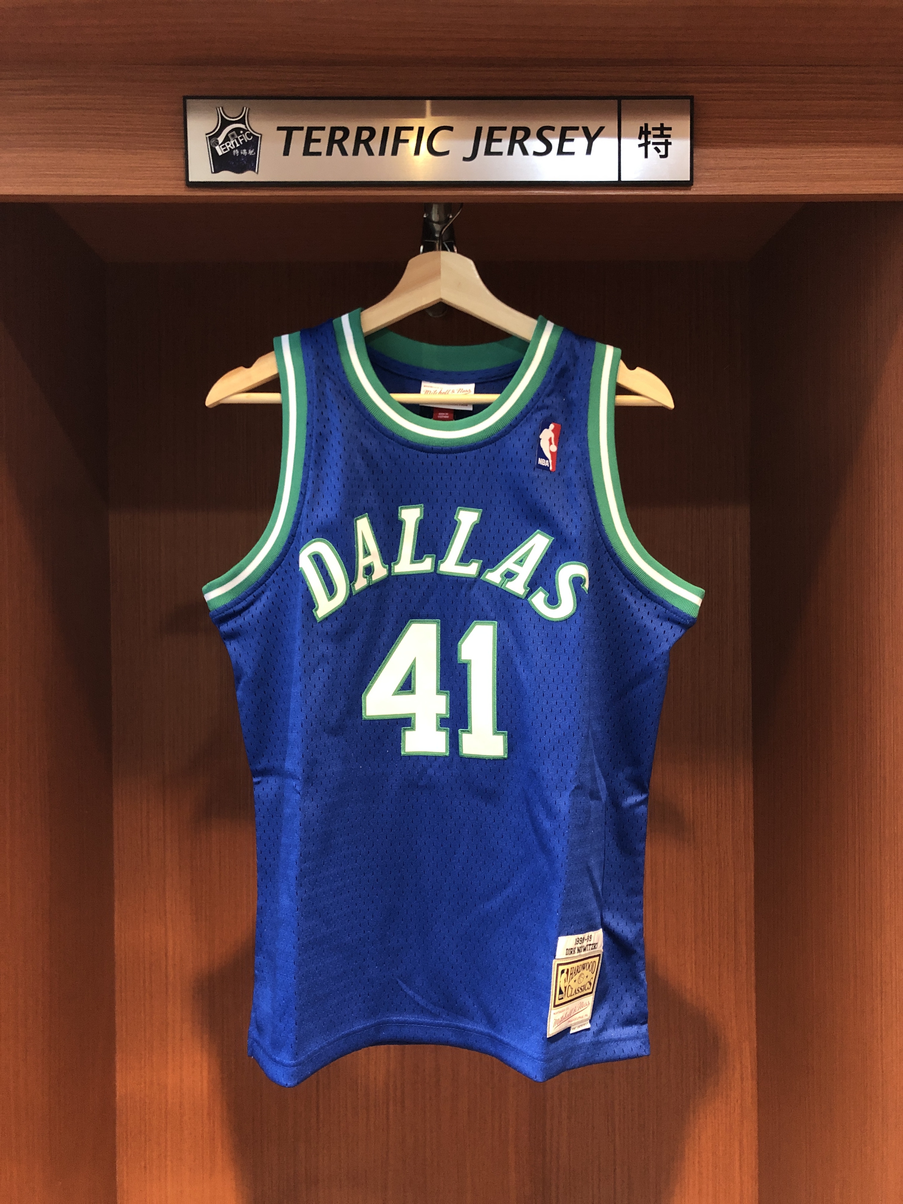 NBA球衣 Dirk Nowitzki 達拉斯小牛 復古藍 新人年 M&N Youth Swingman 球迷版 青年版 電繡 全新