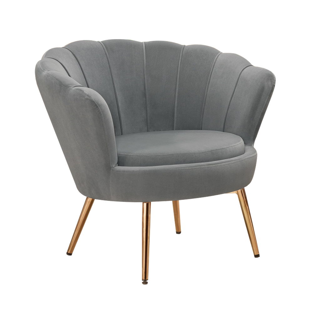 海爾德絨布扶手休閒洽談椅/房間椅/造型單人沙發椅/一人座沙發(兩色可選)