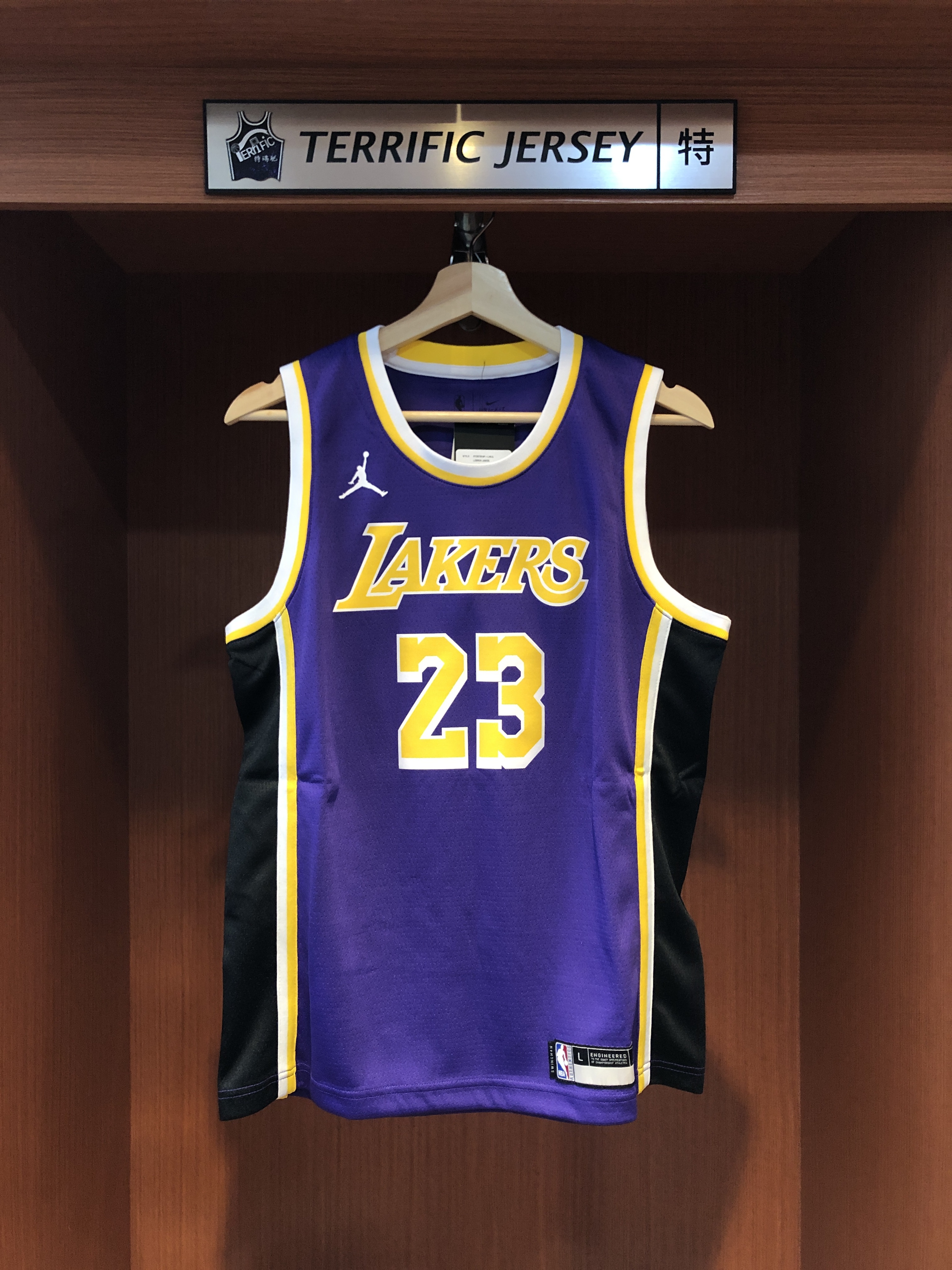 NBA球衣 Lebron James 洛杉磯湖人紫 Statement Jordan Youth Swingman 球迷版 青年版 熱轉印 全新