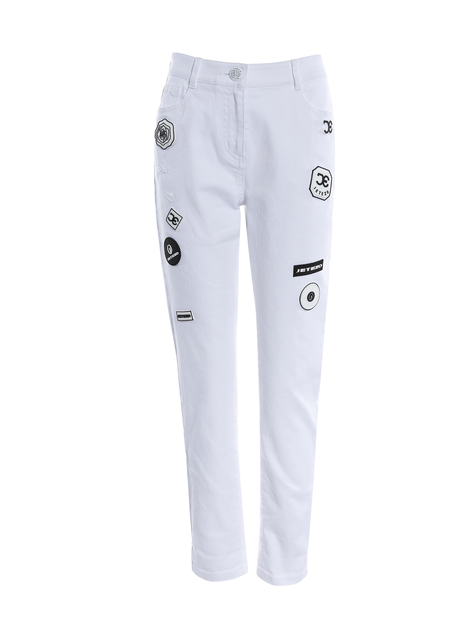 BC1EB007B1 濱海風情獨家膠印老爹褲