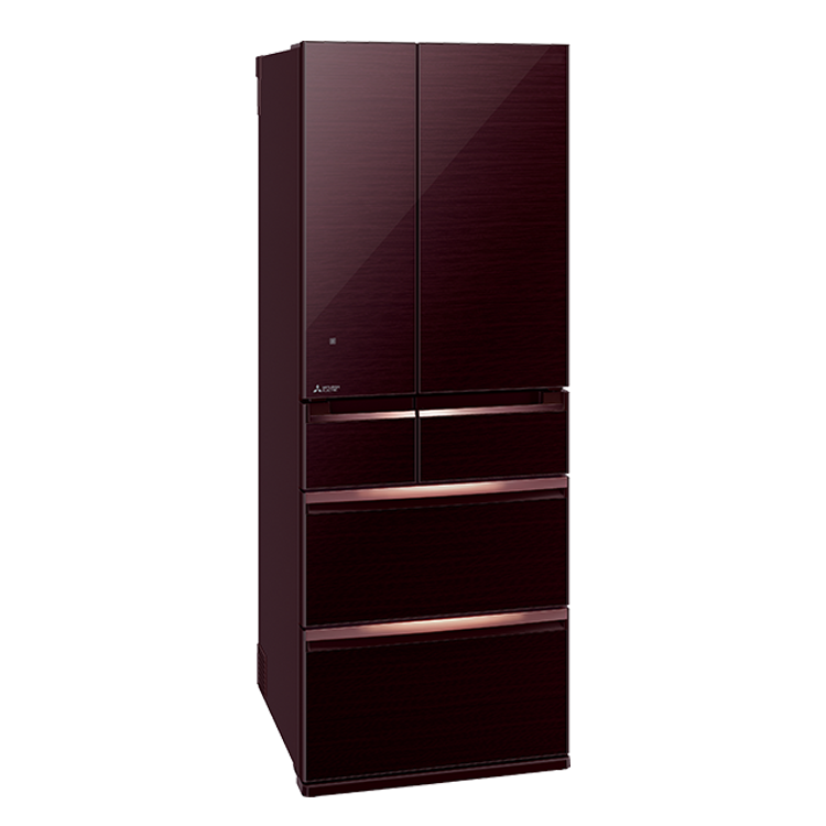 (可議價)MITSUBISHI 三菱電機 605L 日製玻璃鏡面 變頻六門冰箱(MR-WX61C-BR-C/C1水晶棕)