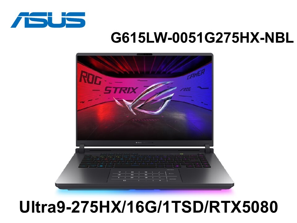 ASUS G615LW-0051G275HX-NBL 電光綠 16吋2.5K電競筆電