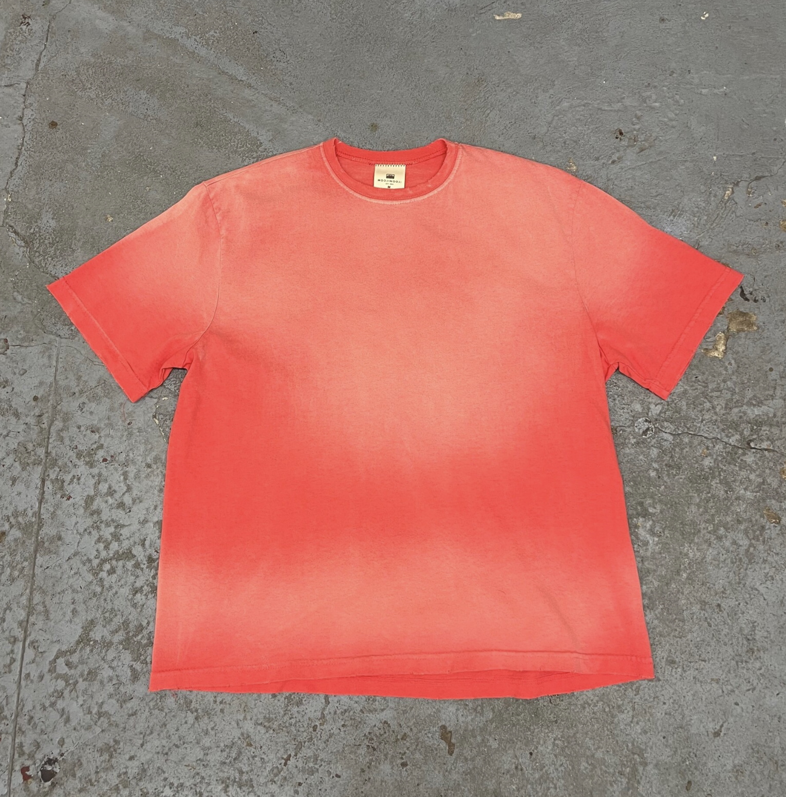 [Instock] MOOJIMOOJI OVERSIZE CROP T-SHIRTS | AGED CORAL