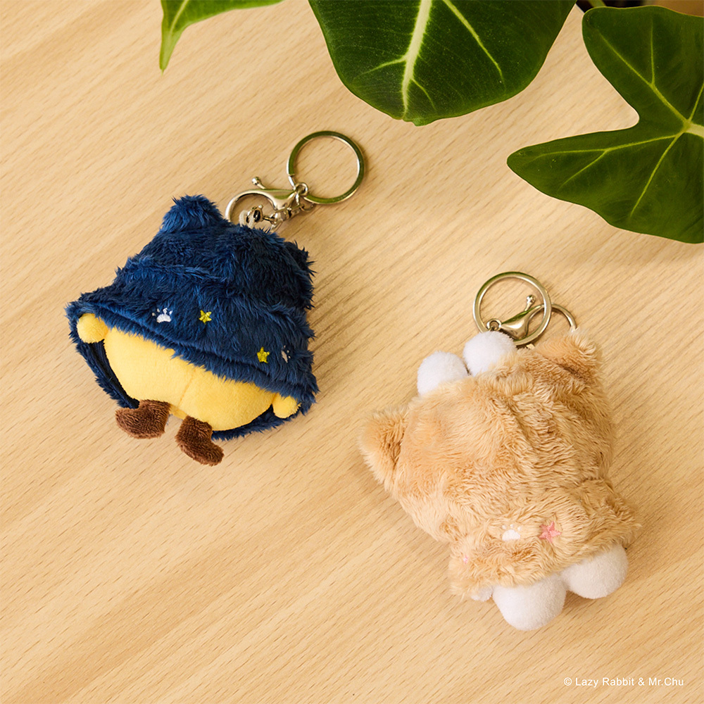 懶散兔與啾先生貓貓絨毛吊飾 [共2款可選擇]