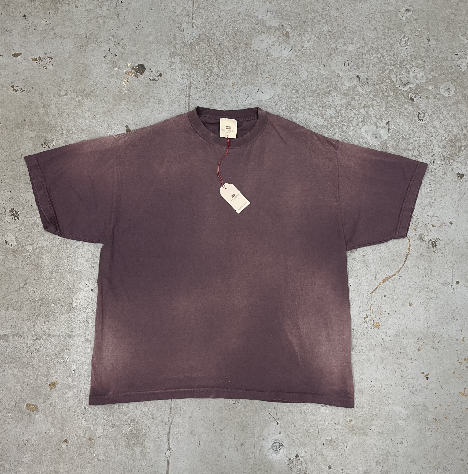 [Instock] MOOJIMOOJI OVERSIZE CROP T-SHIRTS | AGED PLUM