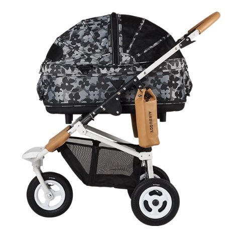 日本AirBuggy Dome2 Brake 高級寵物手推車 15kg - 灰迷彩