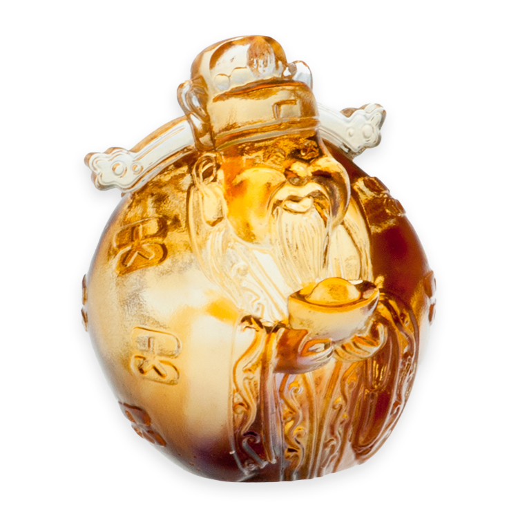 鹿港窯禮品館｜琉璃珍藏 福祿壽三星高照 擺飾 文鎮 居家開運