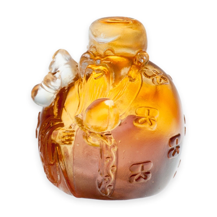 鹿港窯禮品館｜琉璃珍藏 福祿壽三星高照 擺飾 文鎮 居家開運