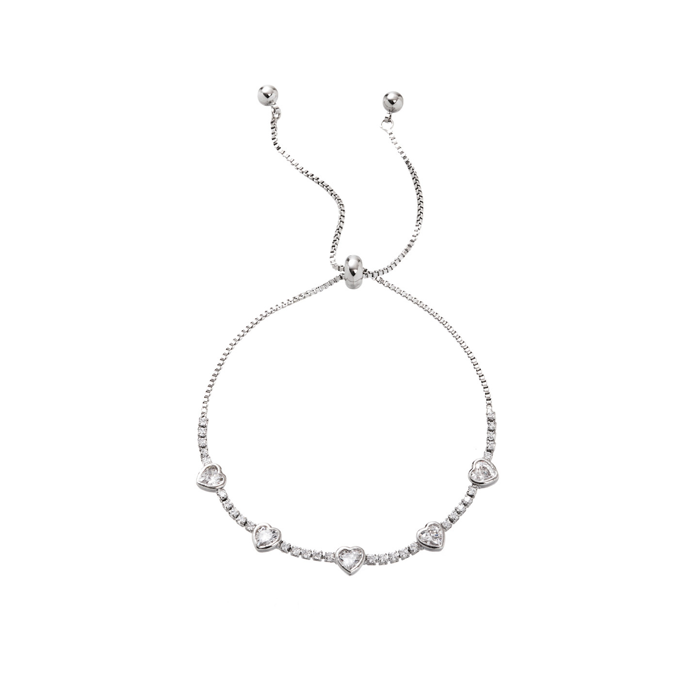 平價飾品,愛心,鋯石,手鍊