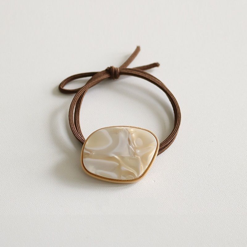 #N/A - 簡約風 氣質感高彈力髮圈 / 髮繩 (乳白)