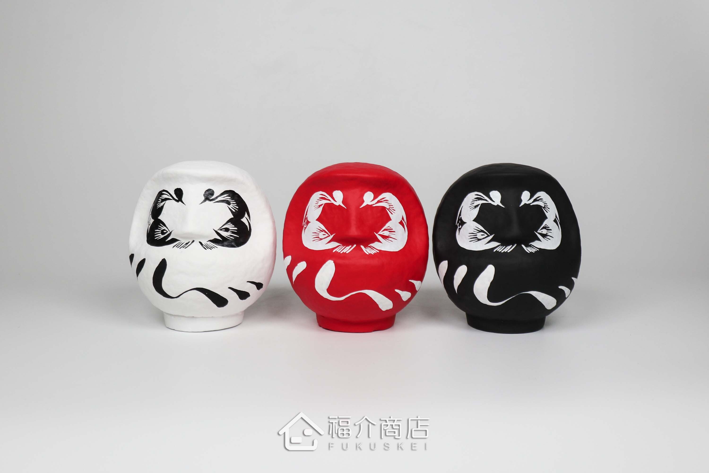 日本達摩不倒翁造型的風水開運置物擺飾