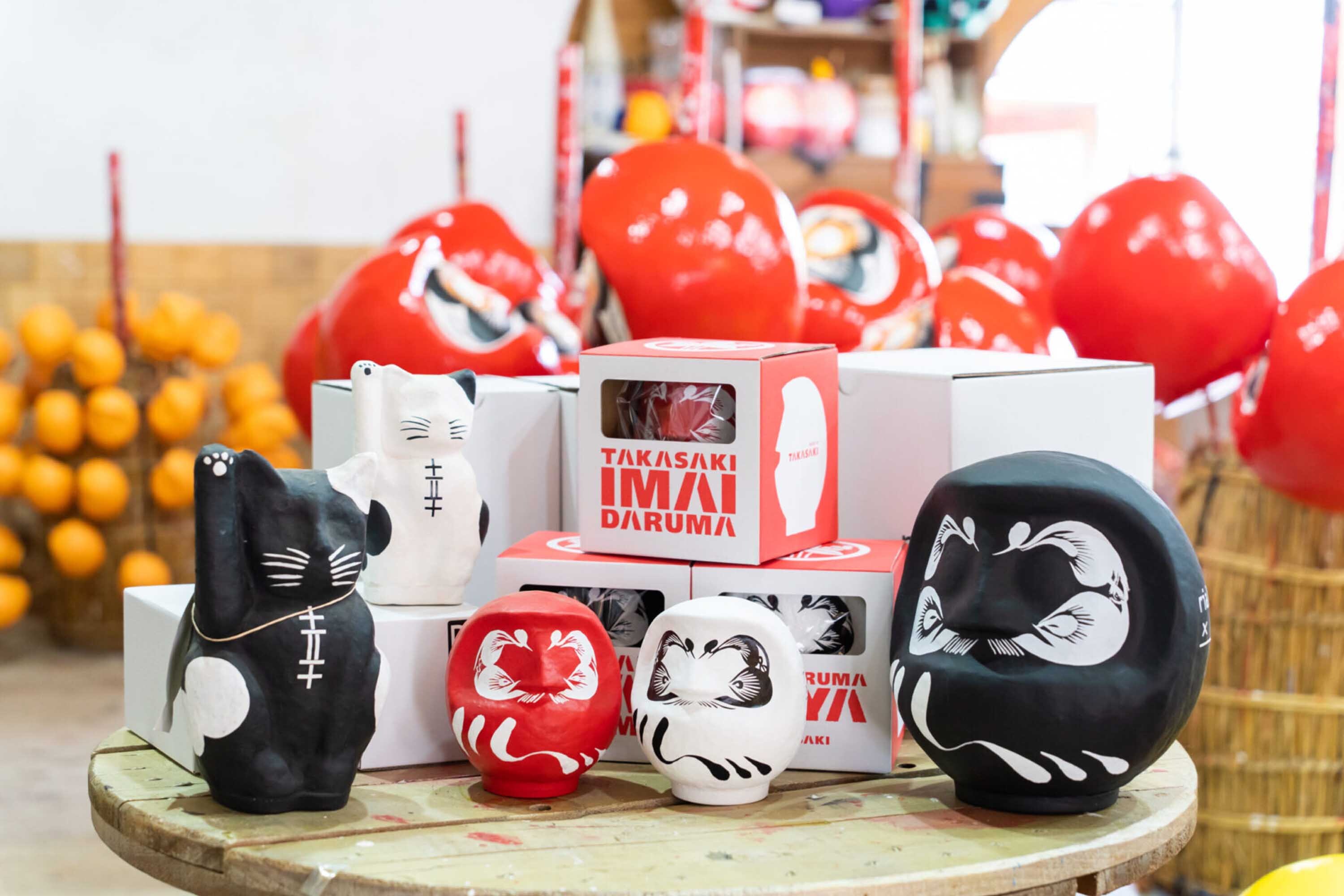 日本達摩不倒翁造型的風水開運置物擺飾