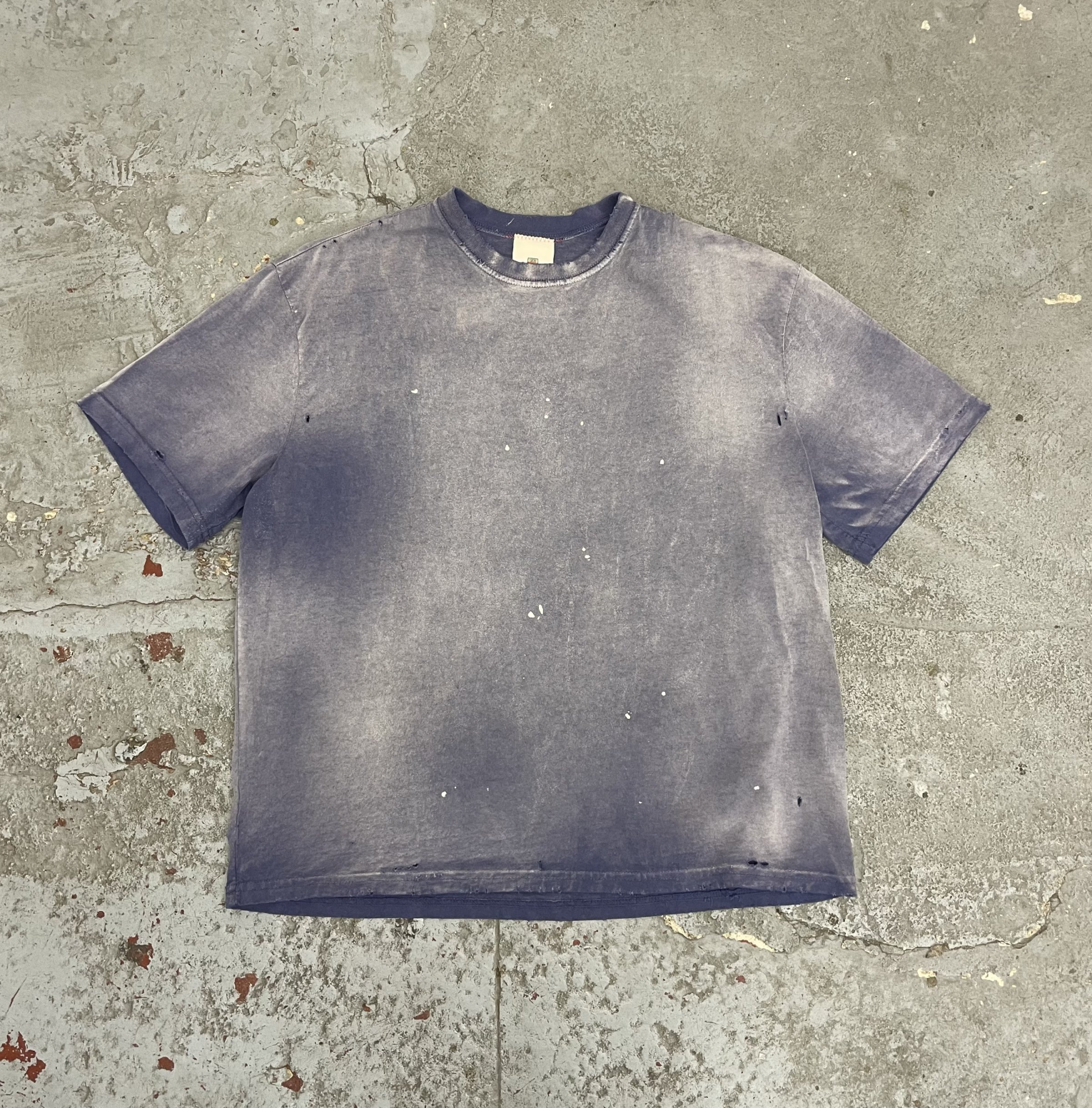 [Instock] MOOJIMOOJI OVERSIZED CROP T-SHIRTS | AGED INDIGO (SINGLE STITCH)