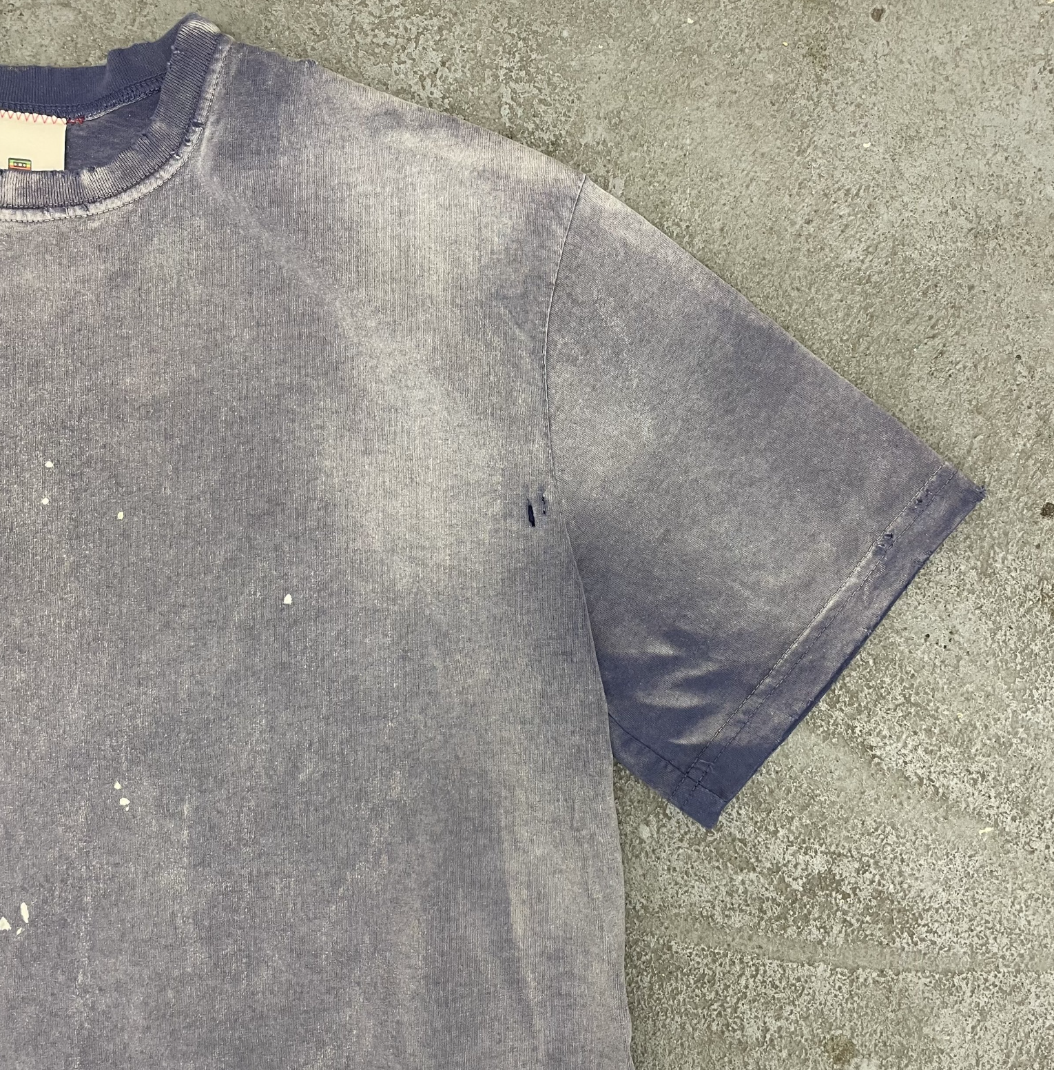 [Instock] MOOJIMOOJI OVERSIZED CROP T-SHIRTS | AGED INDIGO (SINGLE STITCH)