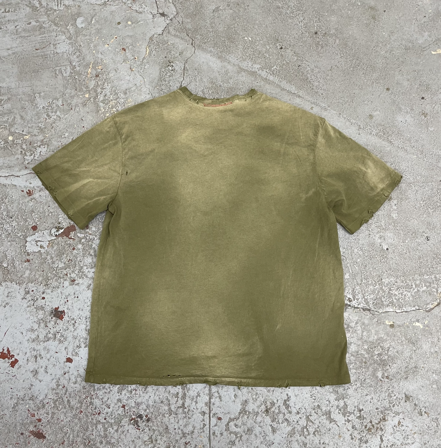 [Instock] MOOJIMOOJI OVERSIZED CROP T-SHIRTS | AGED MILITARY GREEN (SINGLE STITCH)
