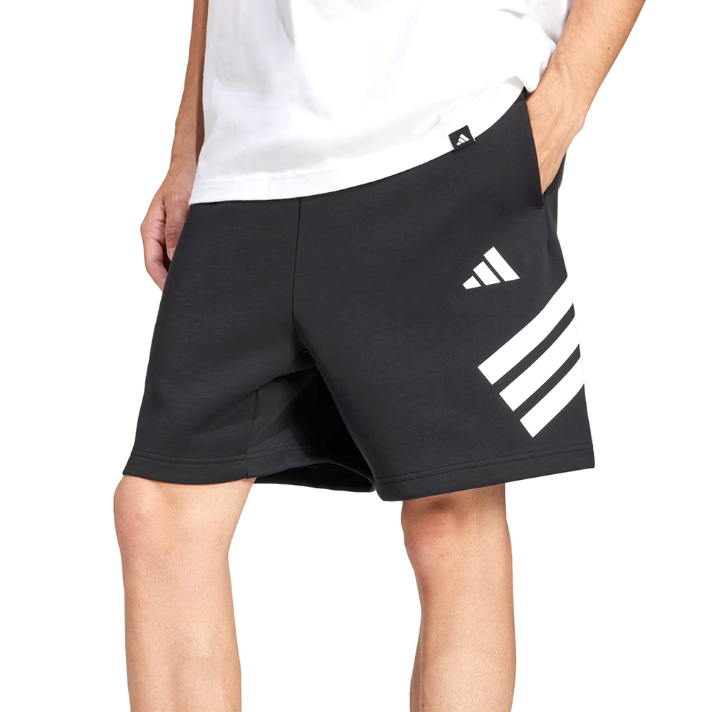 Adidas M Fi 3S Sho 男款 黑色 Logo 休閒 運動 短褲 JD4884