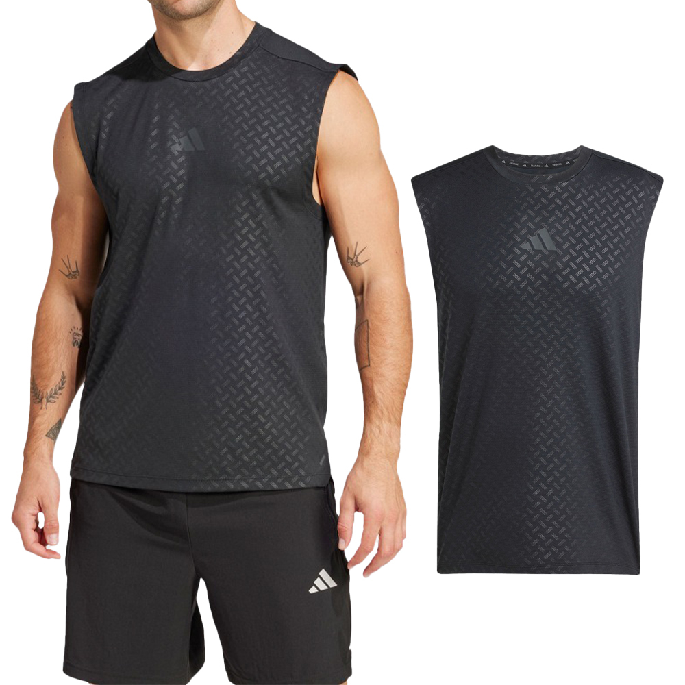 Adidas Power 3S Tank 男款 黑色 吸濕 排汗 訓練 運動 短袖 JM3190