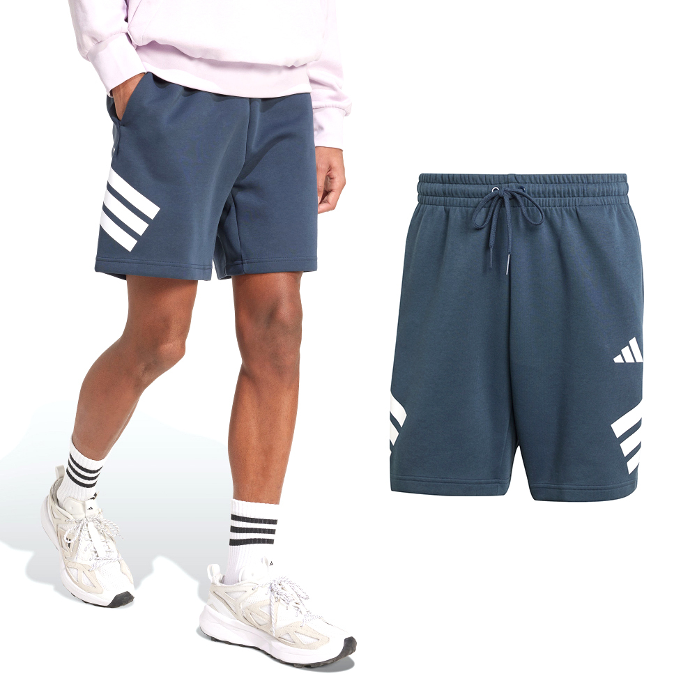 Adidas M Fi 3S Sho 男款 藍色 訓練 運動 休閒 短褲 JW7101