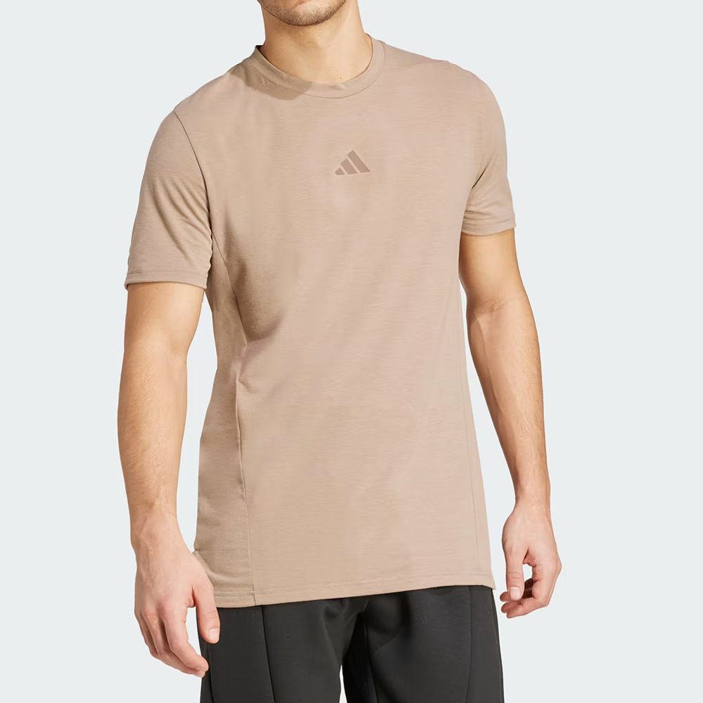 Adidas D4T Tee 男款 卡其色 修身 排汗 舒爽 訓練 運動 短袖 JX1169