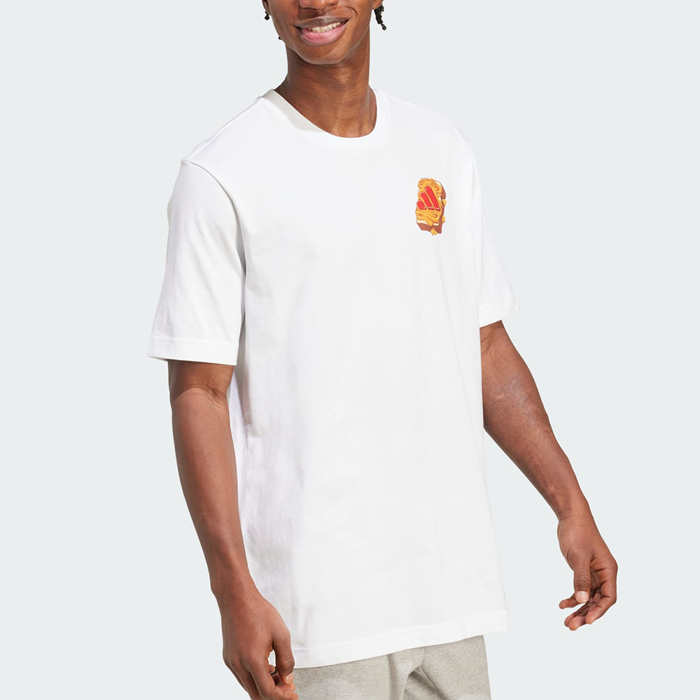 Adidas M Pb&J T 男款 白色 圖案 棉質 T恤 休閒 短袖 JW4344