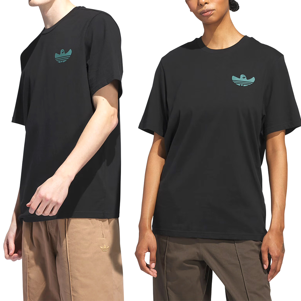 Adidas Shmoo G Tee 2 男款 女款 黑色 中性 棉質 T恤 休閒 短袖 JX5454