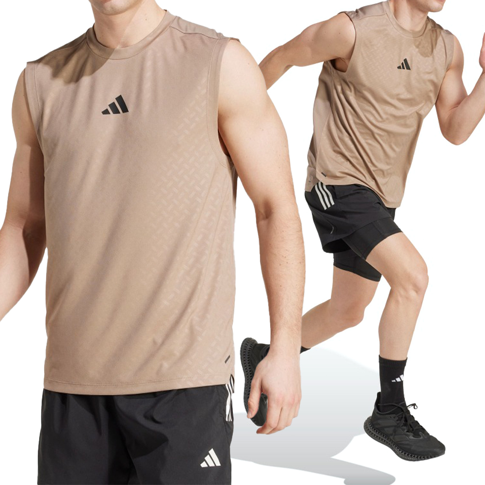 Adidas Power 3S Tank 男款 卡其色 吸濕 排汗 訓練 運動 背心 JX6293
