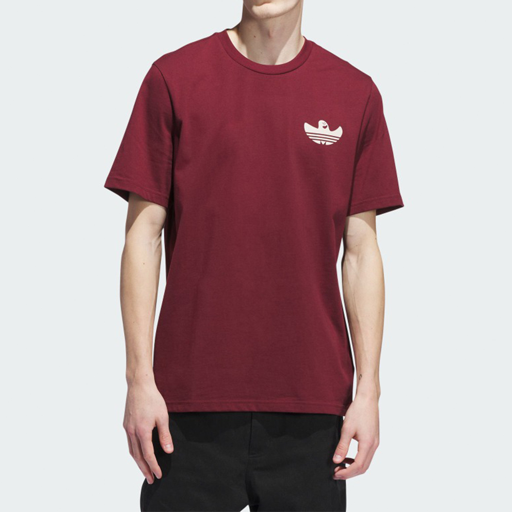 Adidas Shmoo G Tee 2 男款 女款 酒紅色 中性 棉質 T恤 休閒 短袖 JX5455