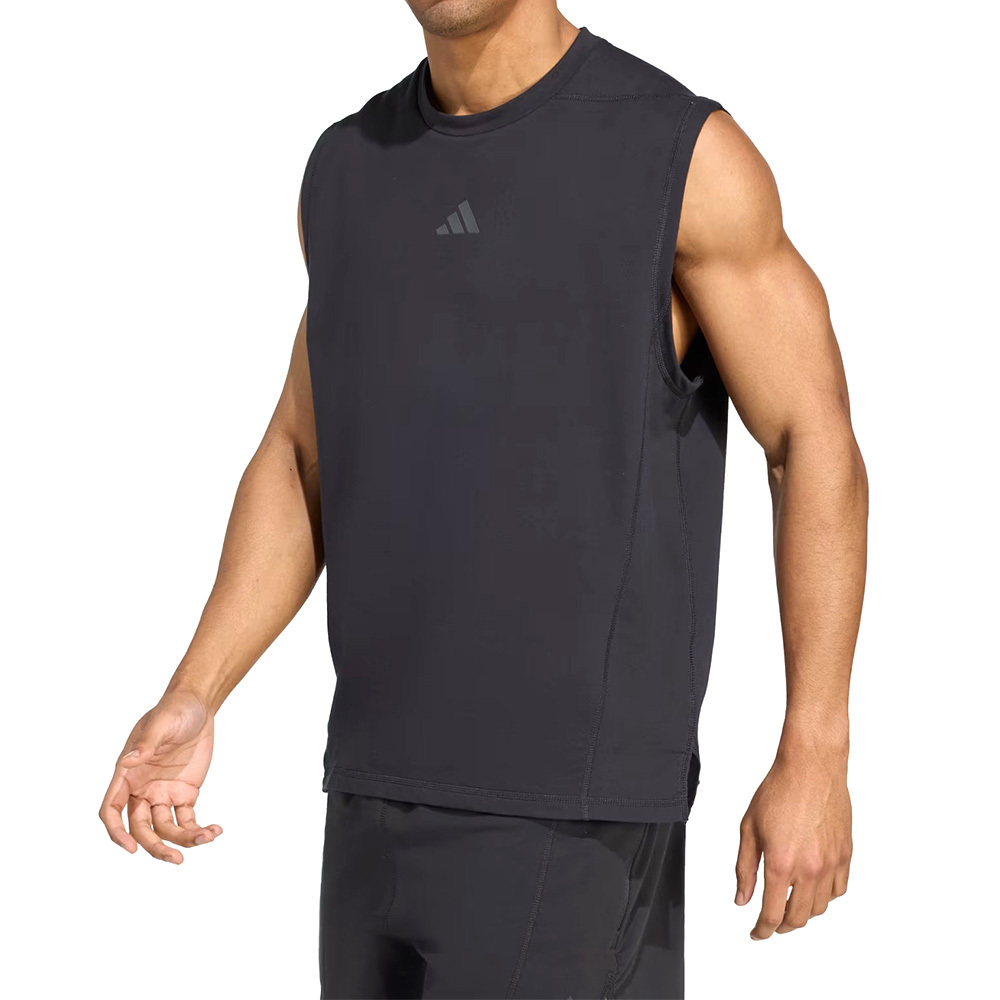 Adidas D4T X Sl Tee 男款 黑色 彈性 棉質 訓練 運動 休閒 背心 KB9832