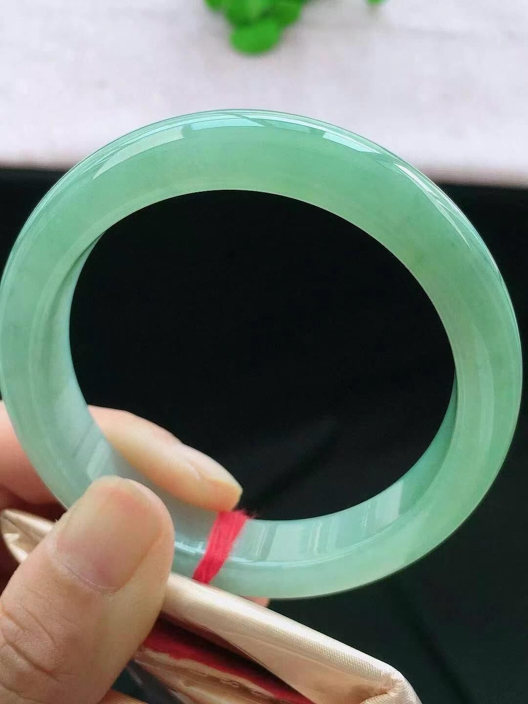 7205841 57mm冰油翡翠正圈手鐲 (56-58)