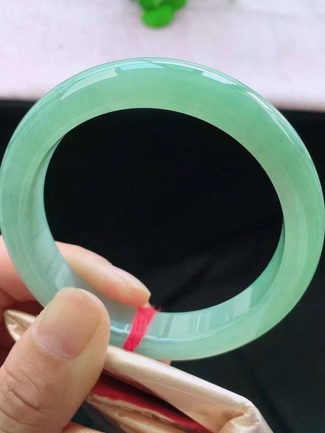 7205841 57mm冰油翡翠正圈手鐲 (56-58)