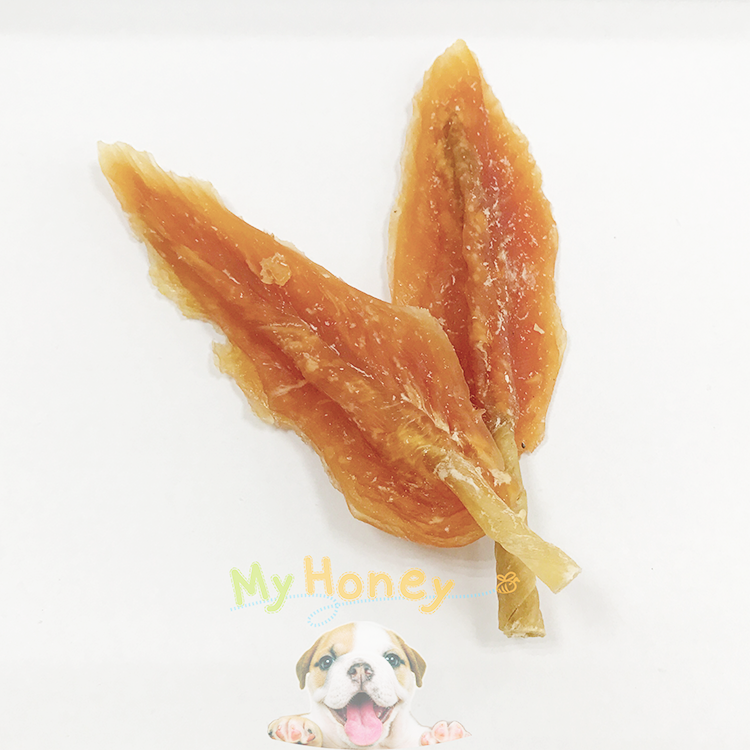 MyHoney Gourmet Chicken Snacks Series 500gr - White Rawhide Bone with Sliced Chicken