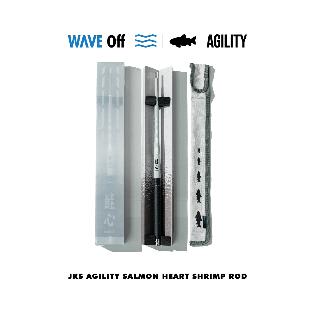 ｜WAVE OFF｜JKS AGILITY 聯名 鮭心竿 系列蝦竿 Shrimp Rod