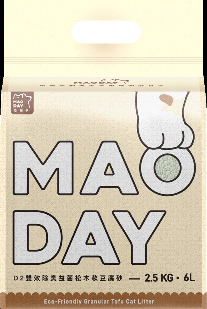 【福利品-16包入】Maoday 毛商行  D1~D5 雙效/三效/四效除臭豆腐砂