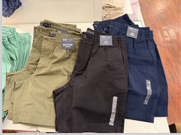 Tommy Hilfiger 小Logo 素面 鬆緊帶 休閒短褲 工作褲