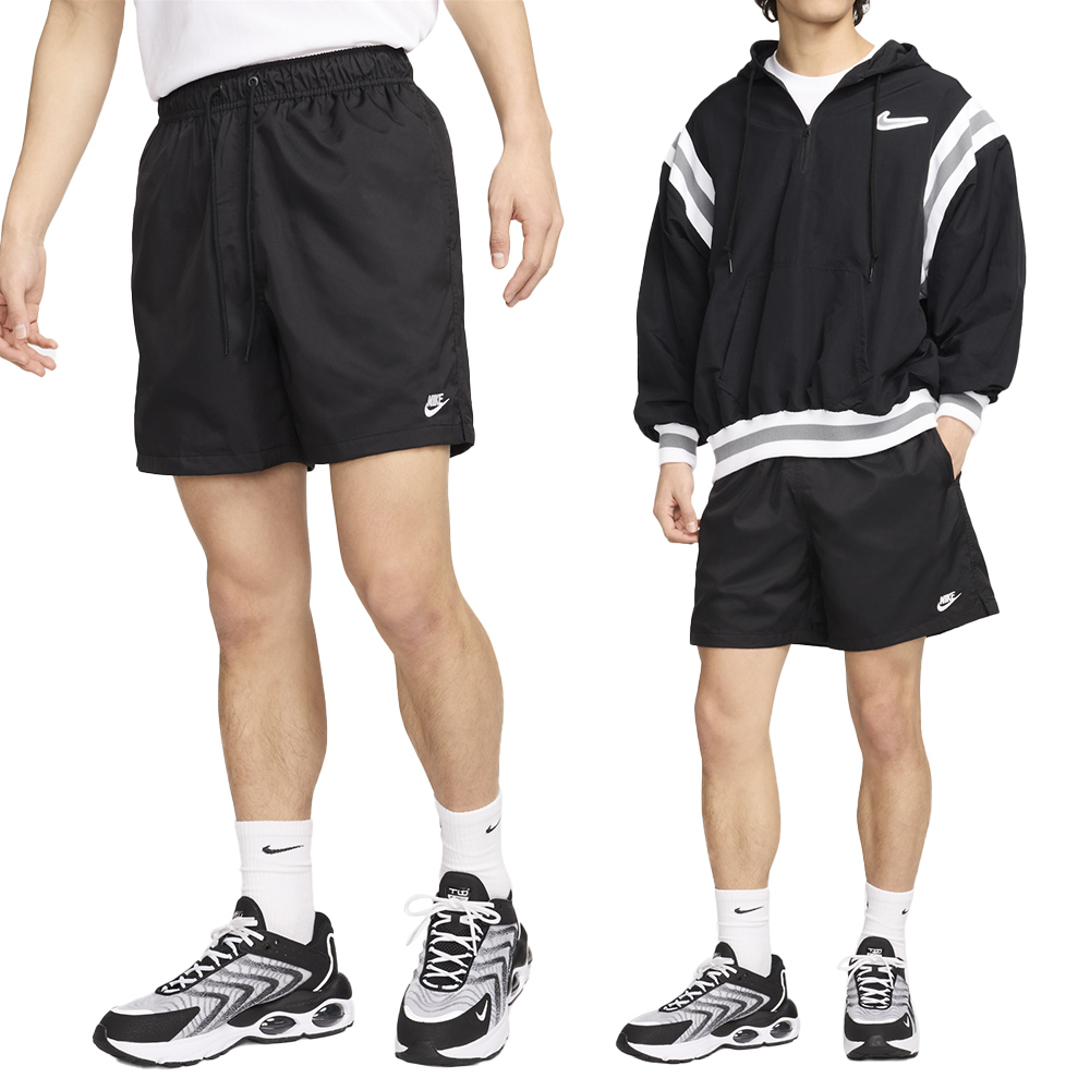 Nike As M Nk Club Flow Short 男款 黑色 寬鬆 網布內襯 運動 短褲 FN3308-010