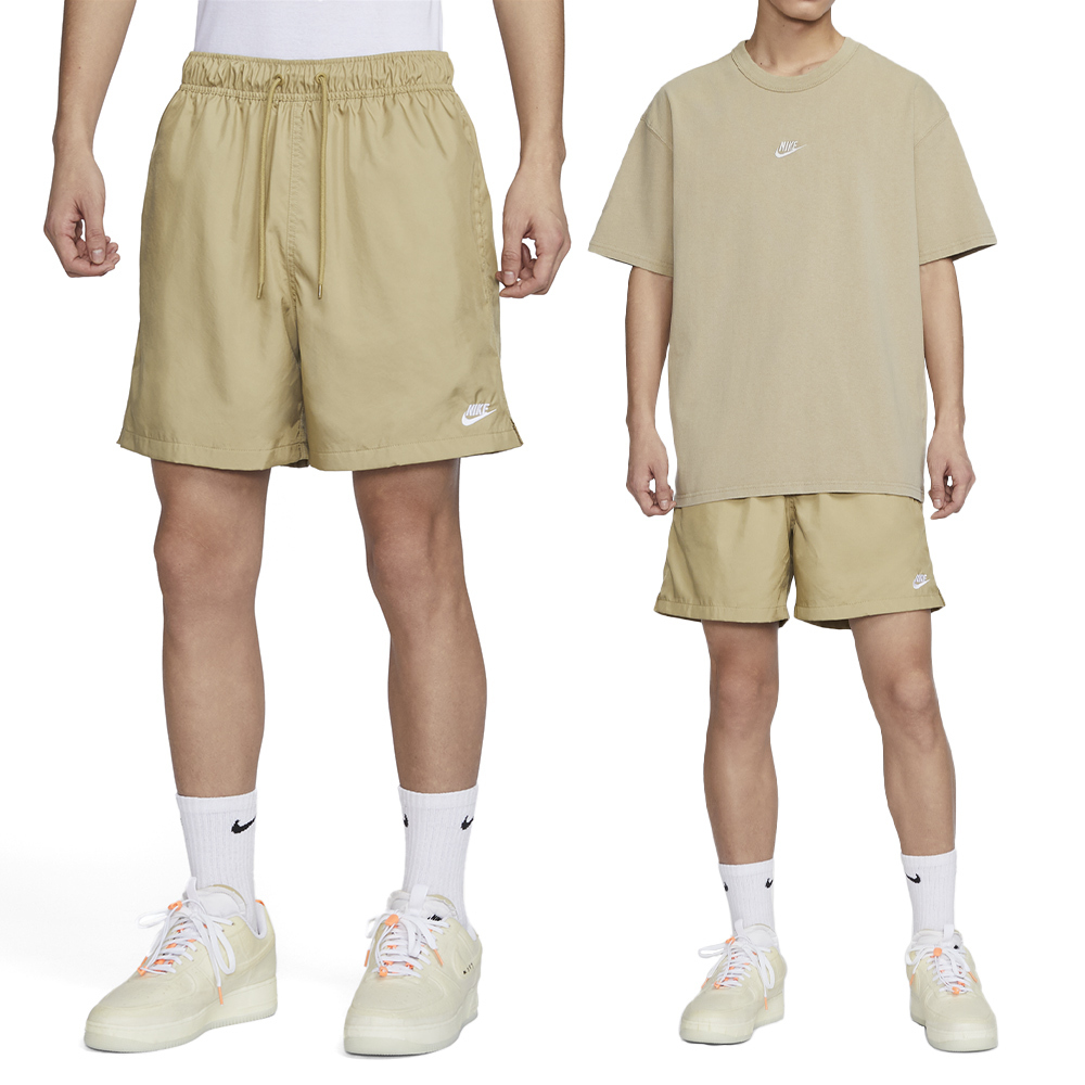 Nike As M Nk Club Flow Short 男款 卡其色 寬鬆 網布內襯 運動 短褲 FN3308-297