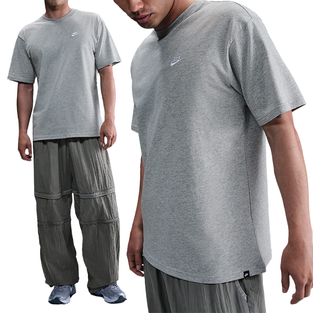 Nike As M Nsw Tee Club Max 男款 灰色 Logo刺繡 上衣 短袖 FV0376-063