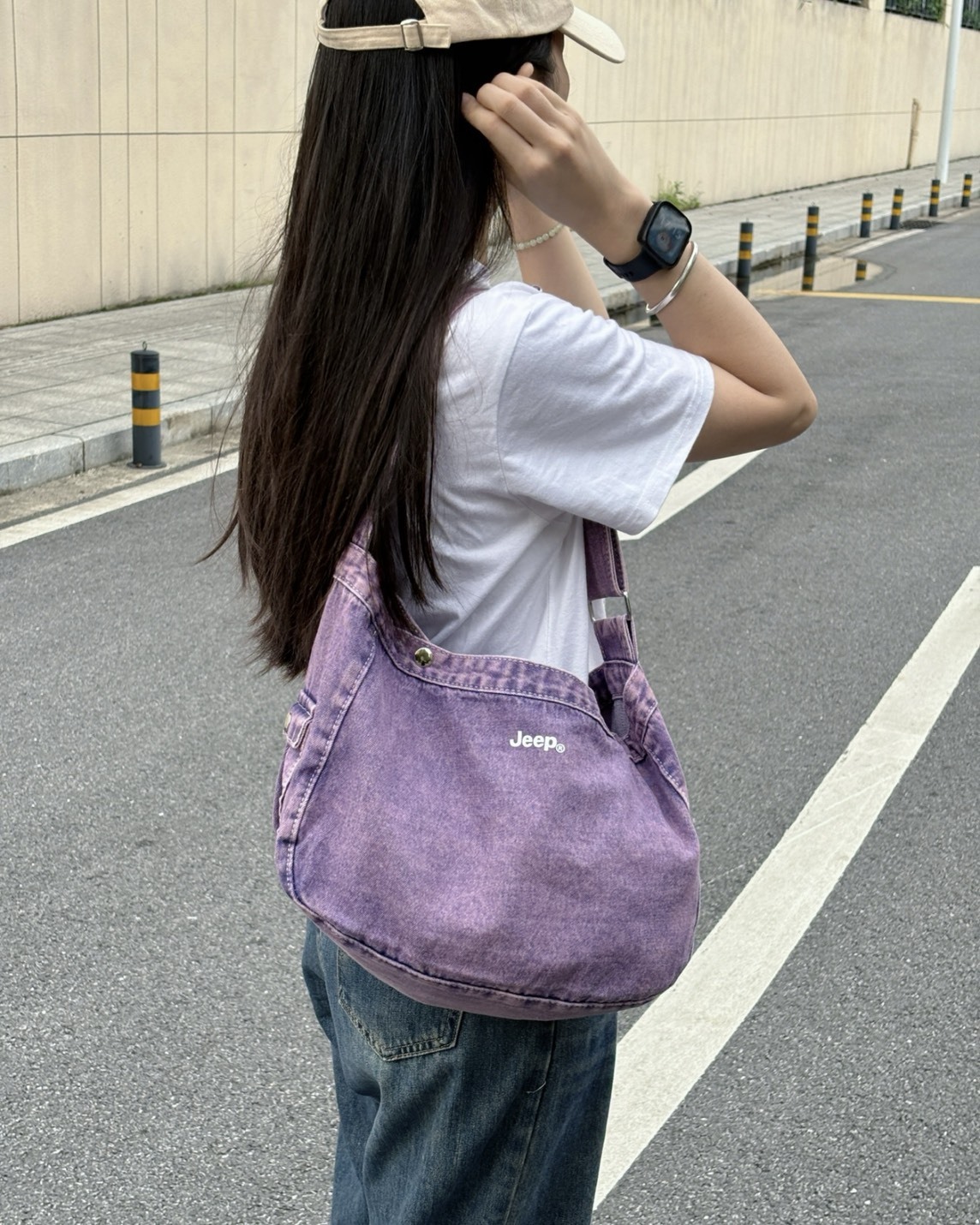 【預購】JEEP  小LOGO牛仔單肩包 4色 PP51X01045