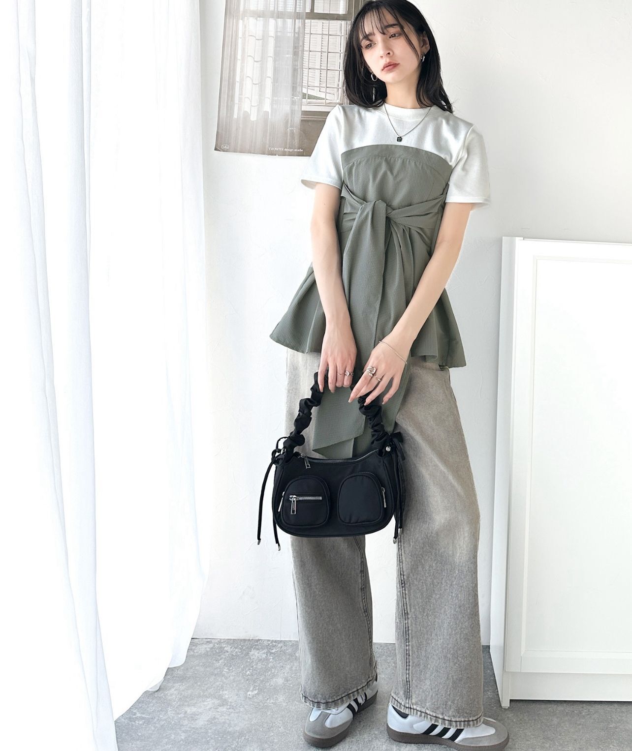 【預購】JN072508 classicalelf 女裝拼接短袖上衣