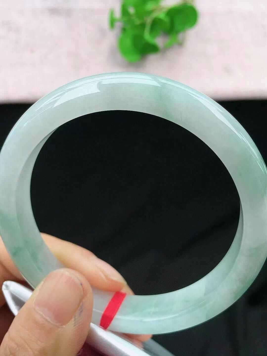 7205847 62.8mm冰飄花翡翠手鐲 (62以上)