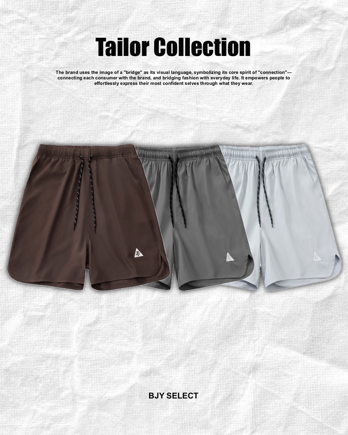 #預購 Tailor collection 戶外 運動 透氣 刺繡 弧形開岔 五分褲 大陸選貨 四色 MK2417