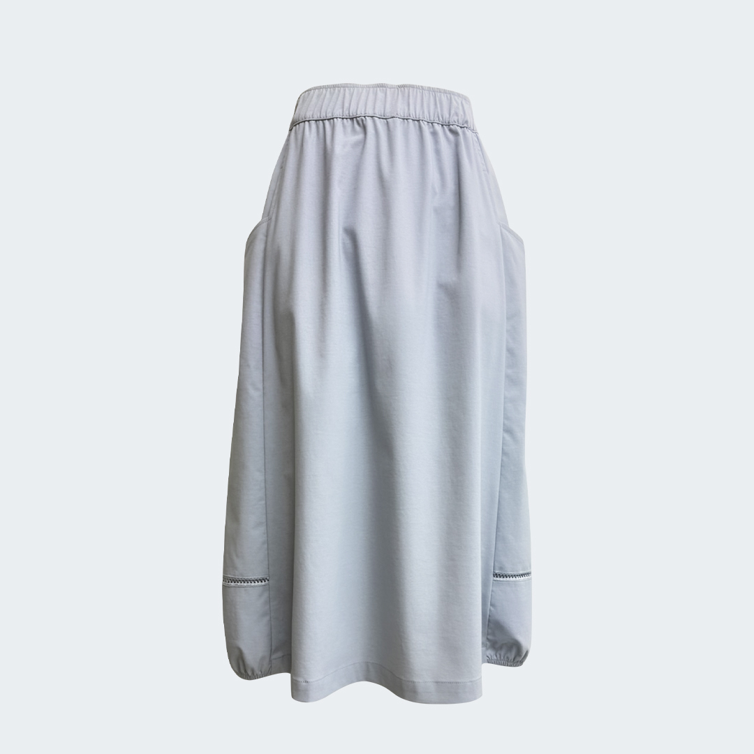 涼感紗混紡鬆緊帶南瓜裙