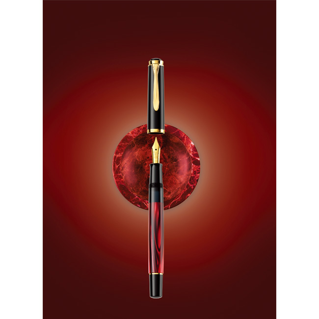 PELIKAN百利金 M200 RED MARBLED 紅喜 鋼筆