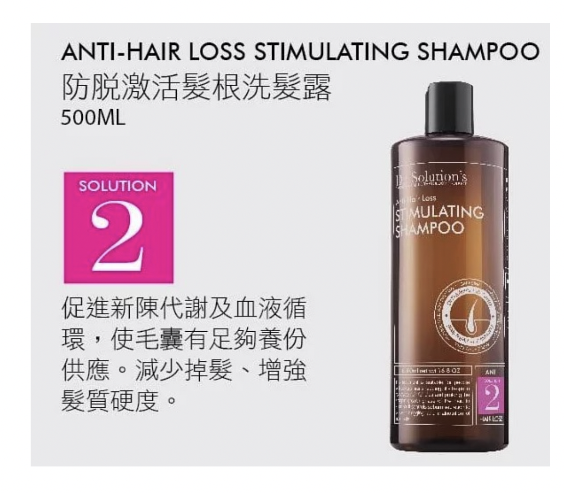 Dr.Solution's 防脫激活髮根洗髮露 No.2 500ml